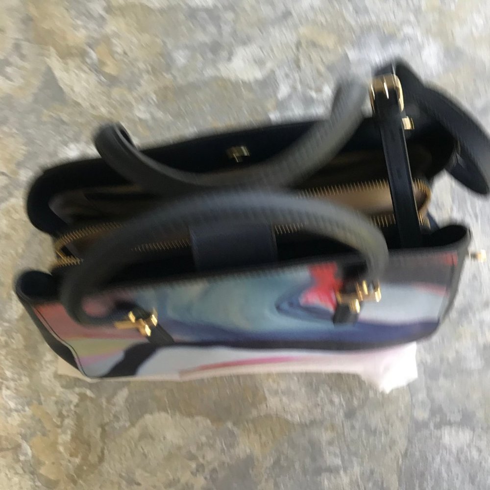 *SOLD* Calvin Klein Handbag, Blue/Multicolor - Picture 7 of 7
